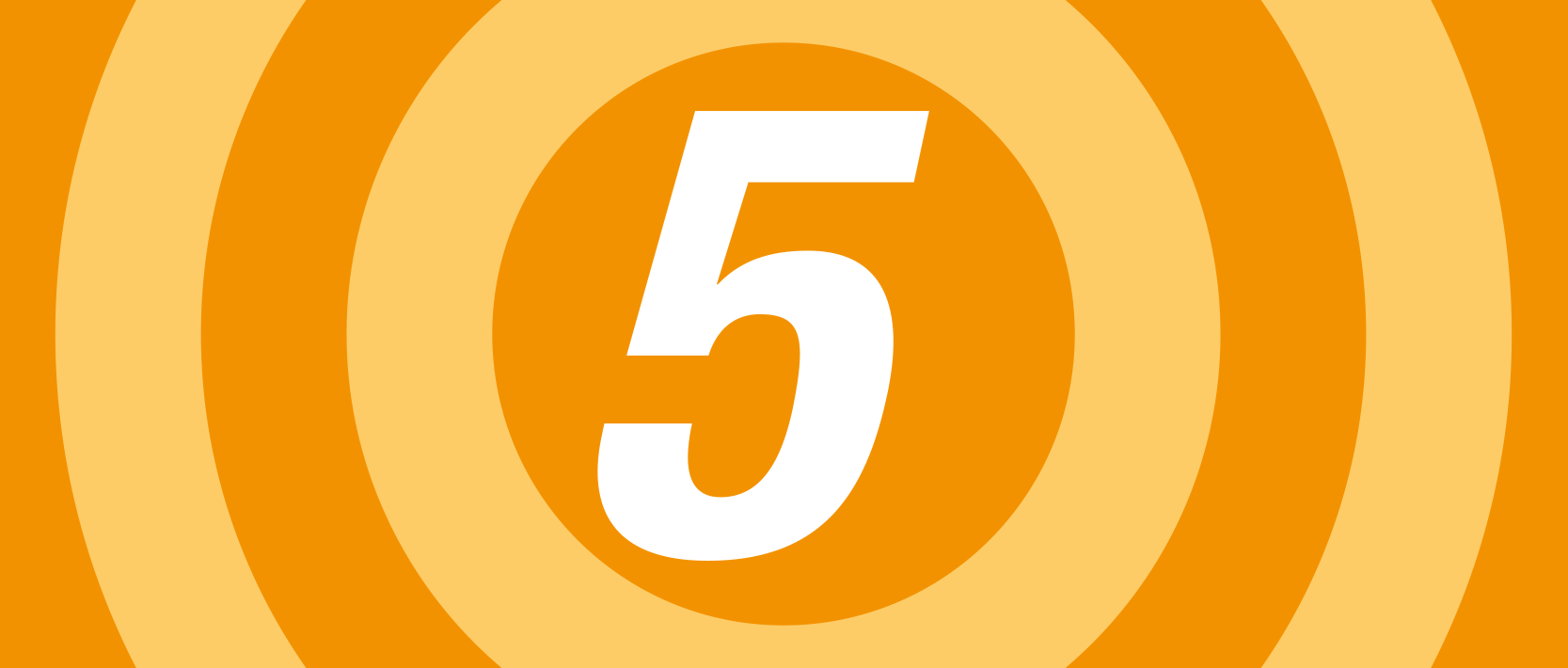 Image of a number 5